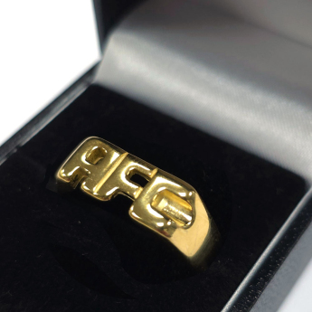 FC Arsenal prsten 18ct Gold Plated on Silver AFC Ring - R