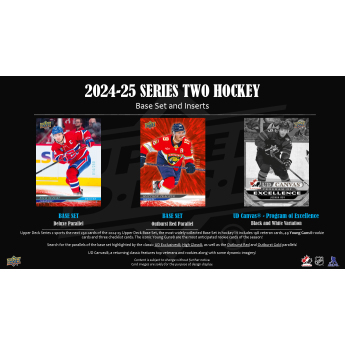 NHL boxovi NHL hokejske karte 2024-25 Upper Deck Series 2 Hobby Box