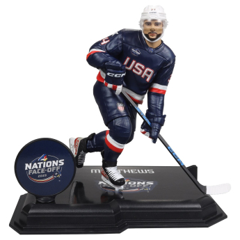 Hokejaške reprezentacije figurica Auston Matthews #34  Face-Off Team USA 7” Figure SportsPicks