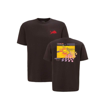 Red Bull Racing muška majica Track black 2025
