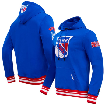 New York Rangers muška majica s kapuljačom Retro Classic Fleece blue