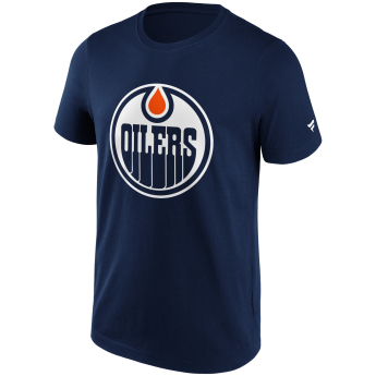 Edmonton Oilers muška majica Primary Logo Graphic navy