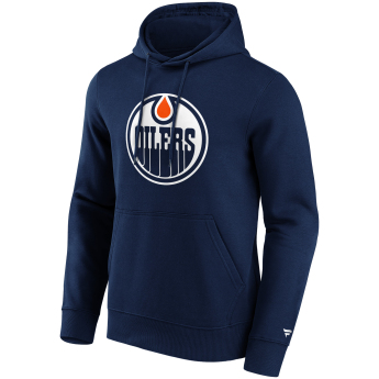 Edmonton Oilers muška majica s kapuljačom Primary Logo Graphic Hoodie navy