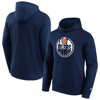 Edmonton Oilers muška majica s kapuljačom Primary Logo Graphic Hoodie navy