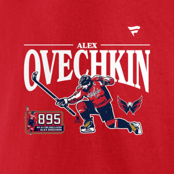 Washington Capitals muška majica Alex Ovechkin #8  The GR8 Chase Celebration red