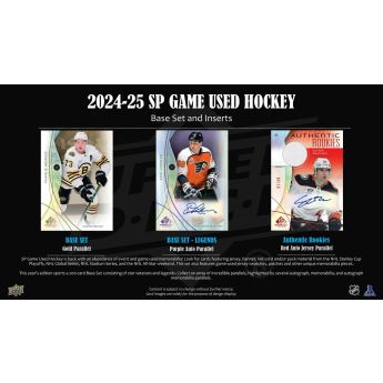NHL boxovi NHL hokejske karte 2024-25 Upper Deck SP Game Used Hobby Box
