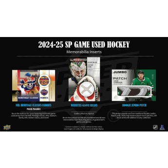NHL boxovi NHL hokejske karte 2024-25 Upper Deck SP Game Used Hobby Box