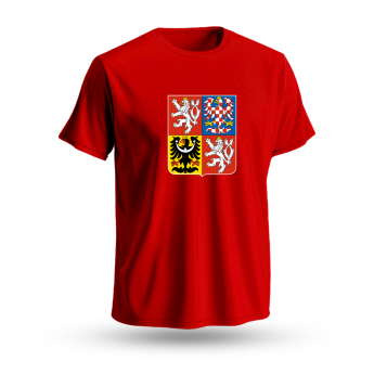 Hokejaške reprezentacije muška majica Czech republic National Emblem 2025 red