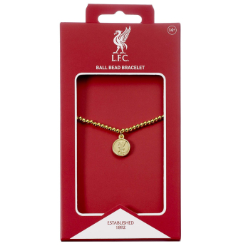 FC Liverpool narukvica Gold Finish Bead