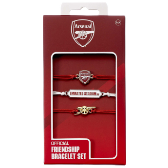 FC Arsenal set od 3 narukvice Friendship