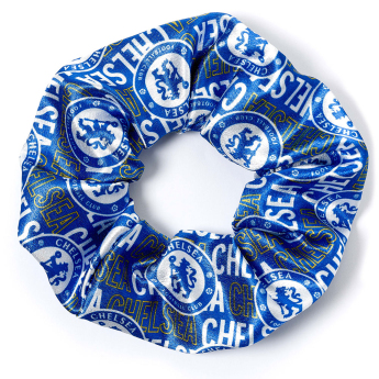 FC Chelsea gumica za kosu colourful satin
