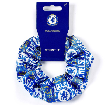FC Chelsea gumica za kosu colourful satin