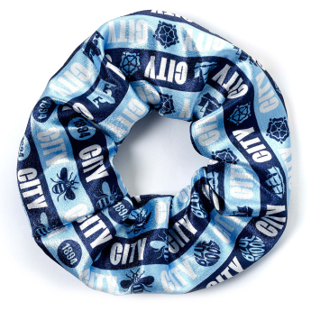 Manchester City gumica za kosu colourful satin