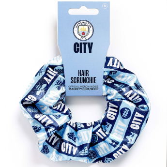Manchester City gumica za kosu colourful satin