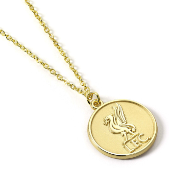 FC Liverpool privjesak za lančić Gold Finish Crest Necklace