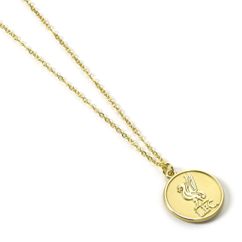 FC Liverpool privjesak za lančić Gold Finish Crest Necklace