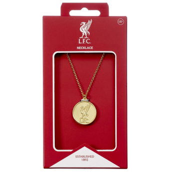 FC Liverpool privjesak za lančić Gold Finish Crest Necklace