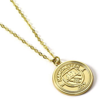 Manchester City privjesak za lančić Gold Finish Crest Necklace