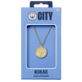 Manchester City privjesak za lančić Gold Finish Crest Necklace