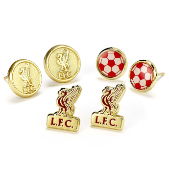 FC Liverpool set naušnica three unique designs