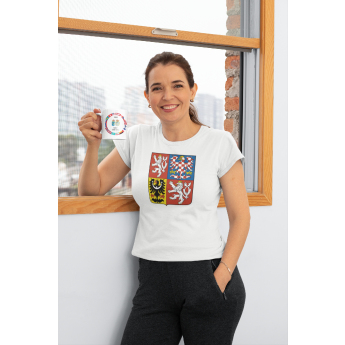 Hokejaške reprezentacije ženska majica Czech Republic National Emblem 2025 White
