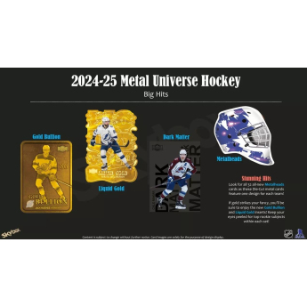 NHL boxovi NHL hokejske karte 2024-25 Upper Deck Skybox Metal Universe Hobby Box