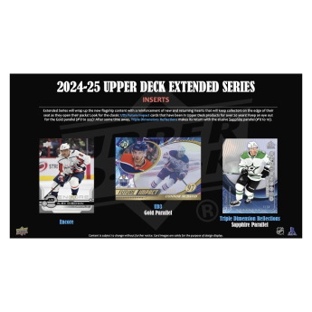 NHL boxovi NHL hokejske karte 2024-25 Upper Deck Extended Series Hobby Box