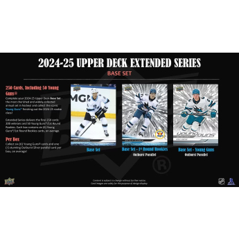 NHL boxovi NHL hokejske karte 2024-25 Upper Deck Extended Series Hockey Blaster Box