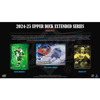 NHL boxovi NHL hokejske karte 2024-25 Upper Deck Extended Series Hockey Blaster Box