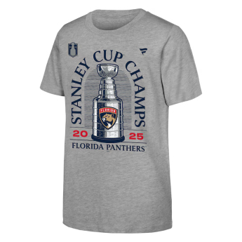 Florida Panthers dječja majica 2025 Stanley Cup Champions Locker Room gray