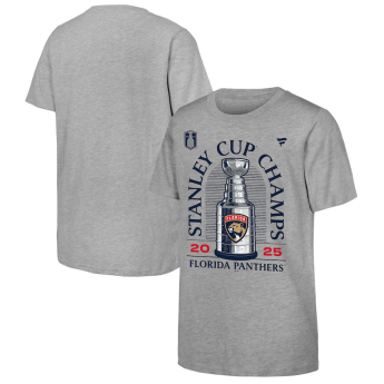 Florida Panthers dječja majica 2025 Stanley Cup Champions Locker Room gray