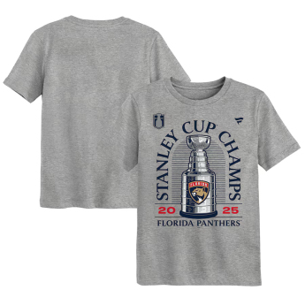 Florida Panthers dječja majica 2025 Stanley Cup Champions Locker Room gray