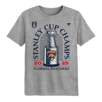 Florida Panthers dječja majica 2025 Stanley Cup Champions Locker Room gray