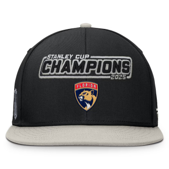 Florida Panthers šilterica ravnog oboda 2025 Stanley Cup Champions Snapback Hat black
