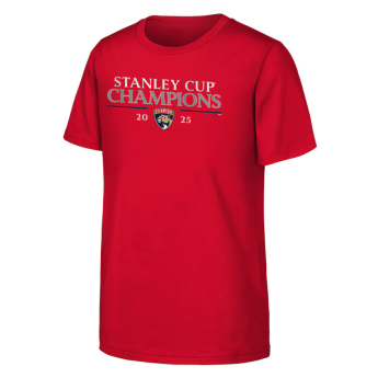 Florida Panthers dječja majica 2025 Stanley Cup Champions Signature Roster red