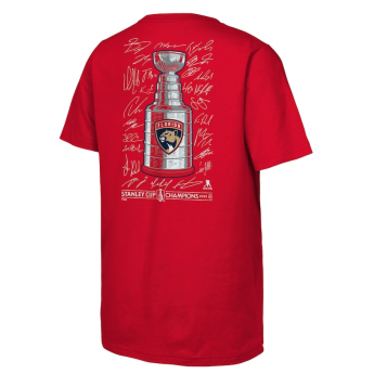 Florida Panthers dječja majica 2025 Stanley Cup Champions Signature Roster red