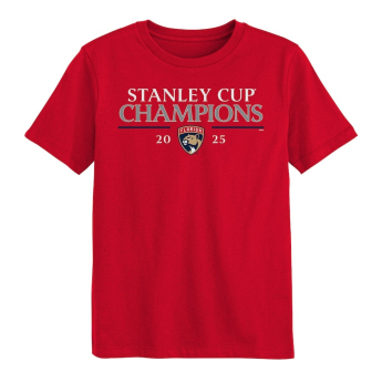 Florida Panthers dječja majica 2025 Stanley Cup Champions Signature Roster red