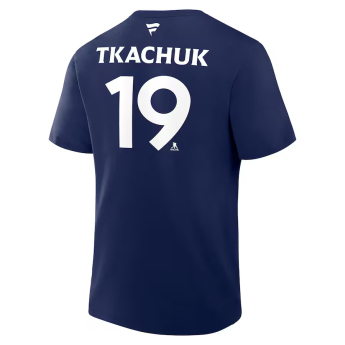 Florida Panthers muška majica 2025 Stanley Cup Champions Name & Number - Matthew Tkachuk #19