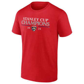 Florida Panthers muška majica 2025 Stanley Cup Champions Signature Roster red