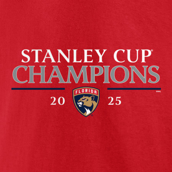 Florida Panthers muška majica 2025 Stanley Cup Champions Signature Roster red