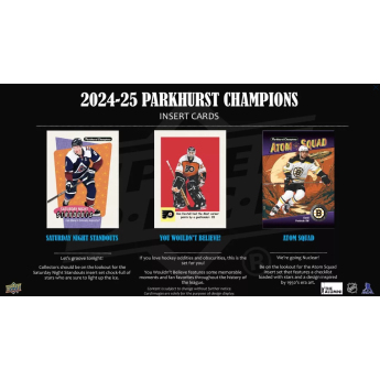 NHL boxovi NHL hokejske karte 2024-25 Upper Deck Parkhurst Champions Hockey Hobby box