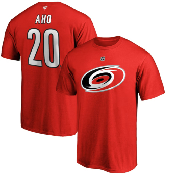 Carolina Hurricanes muška majica Sebastian Aho #20 Name & Number red
