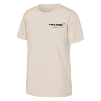 Mclaren Honda dječja majica Lando Norris NE white F1 Team 2025