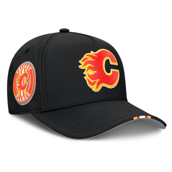 Calgary Flames kapa za bejzbol 2025 Draft Authentic Pro Structured Adjustable