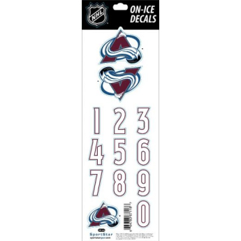 Colorado Avalanche naljepnice Decals Burgundy