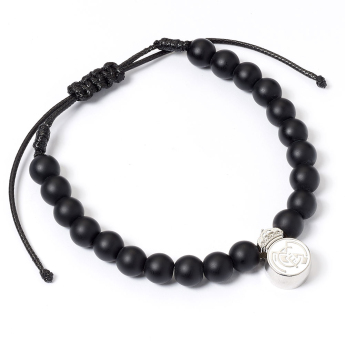 Real Madrid narukvica Black Bead Bracelet