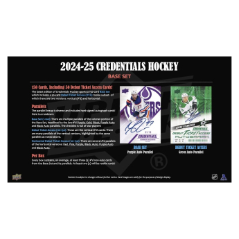 NHL boxovi NHL hokejske karte 2024-2025 Upper Deck Credentials Hobby Box