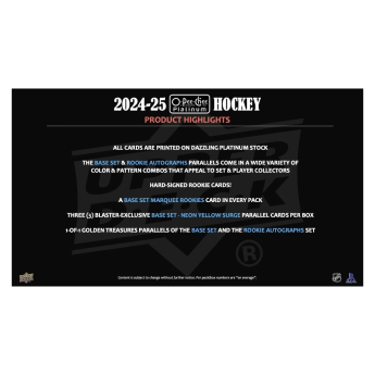 NHL boxovi NHL hokejske karte 2024-25 Upper Deck O-Pee-Chee Platinum Blaster Box