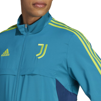 Juventus Torino muška nogometna jakna Condivo Presentation teal