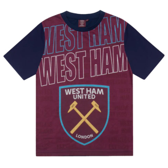 West Ham United dječja pidžama Text claret